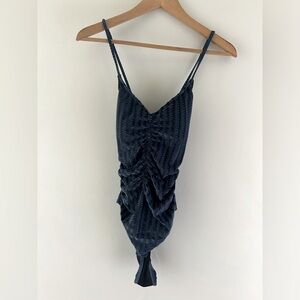 M Cupshe velvet metallic swim suit, NWT